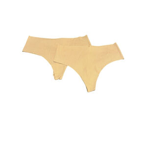 Aerie Thong Panties Set Of 2 Womens Medium Nude Beige